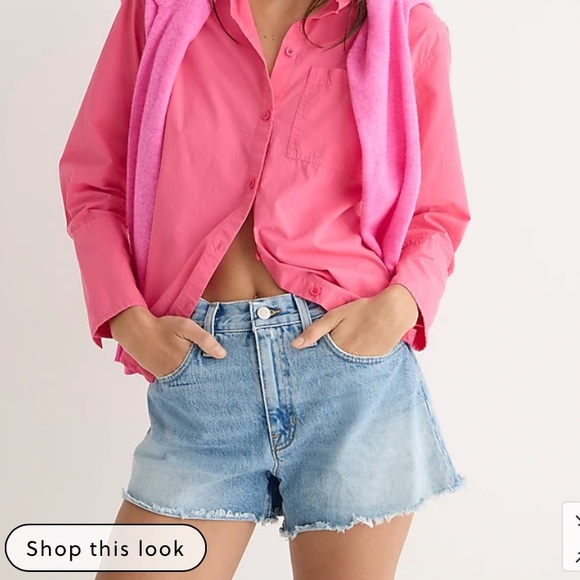 🆕 J. Crew Relaxed Denim Short in Baxter Street Wash • Womans Size 27 - Picture 4 of 8